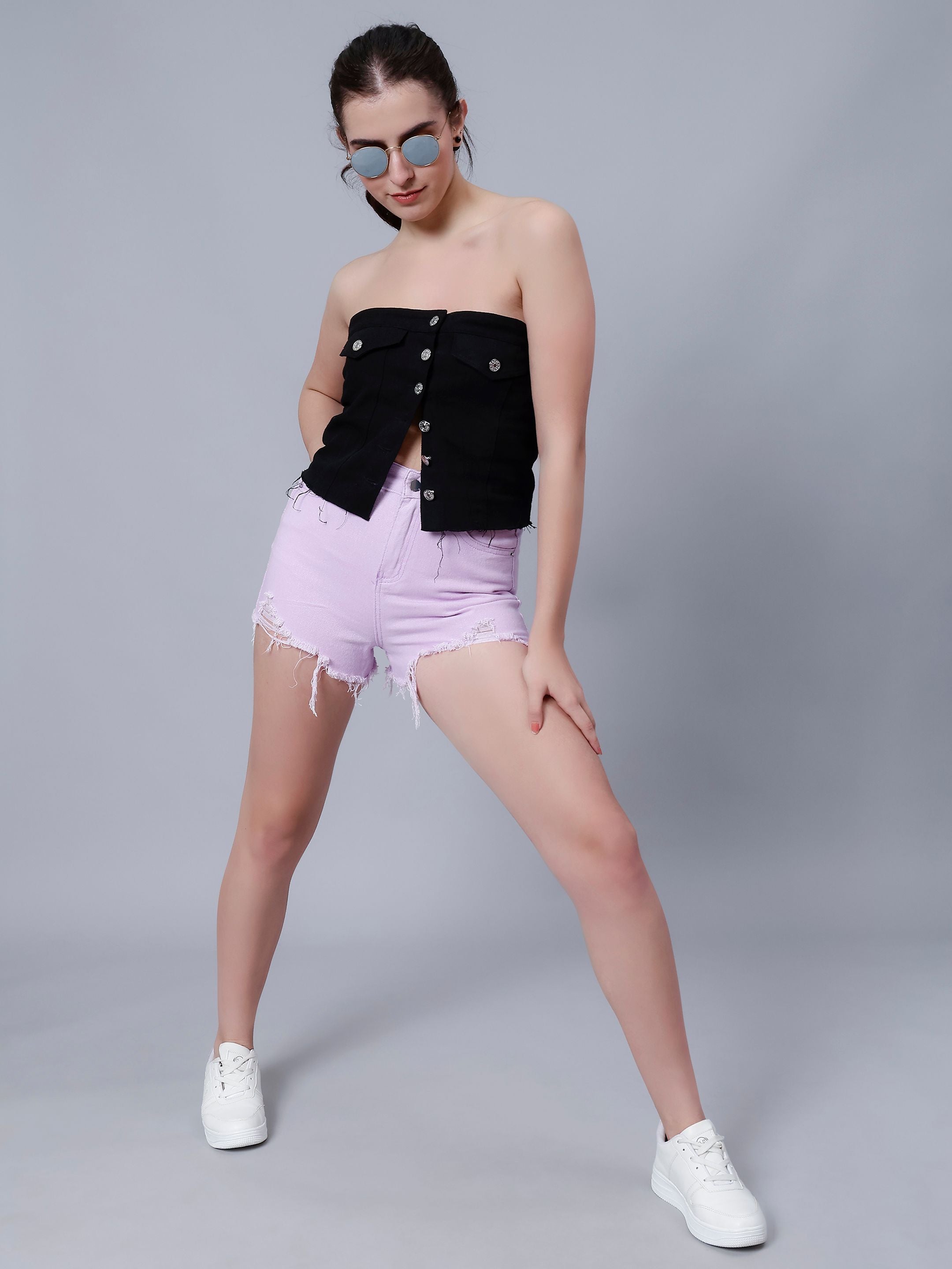 Hot Ripped Denim Shorts
