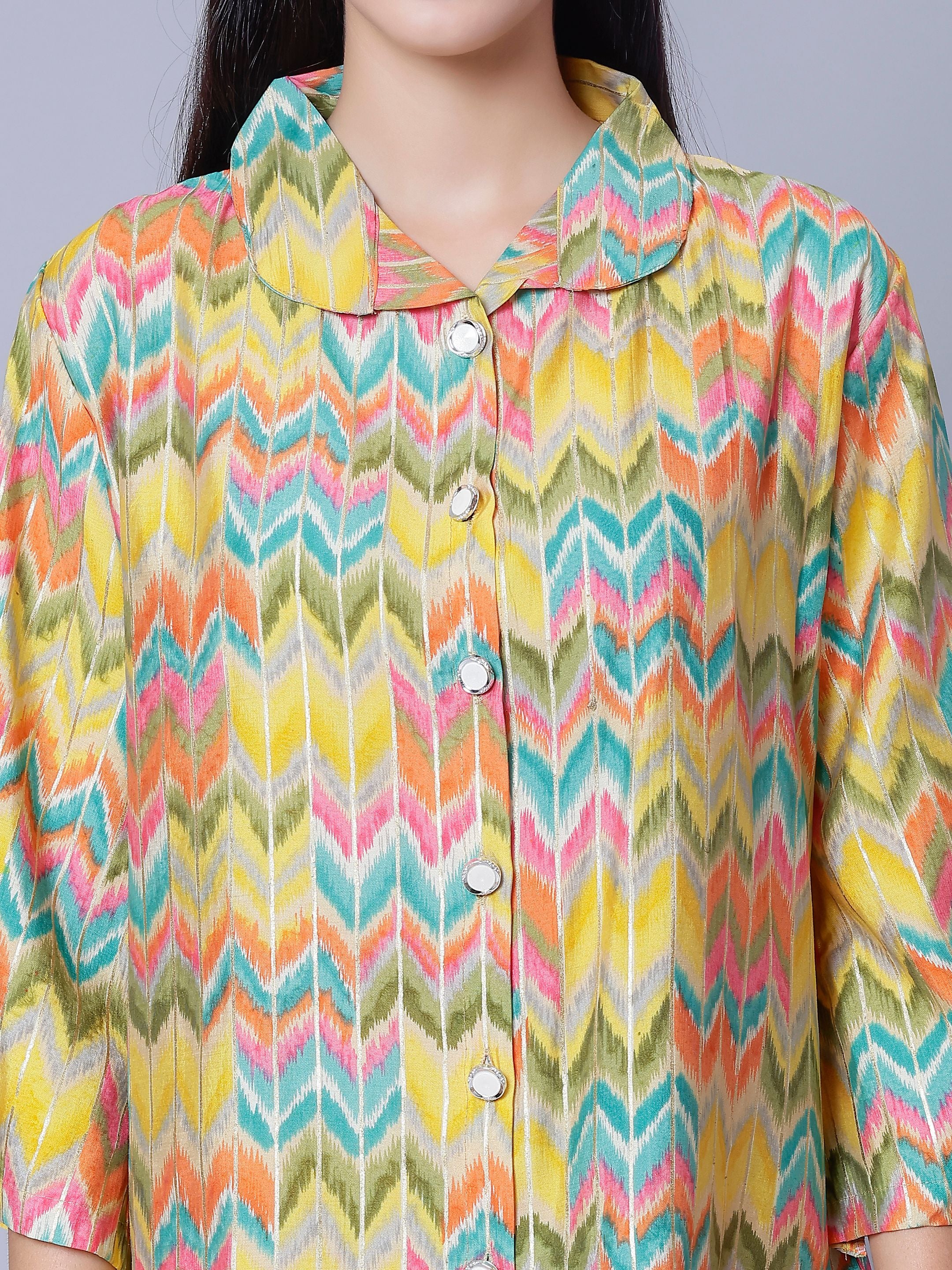 Multicolor Two-Piece Set
