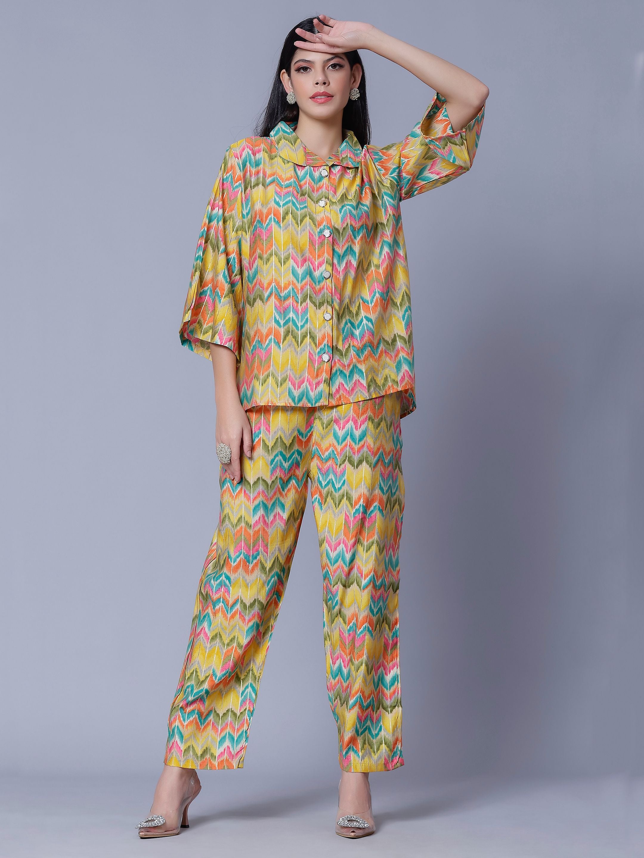 Multicolor Two-Piece Set
