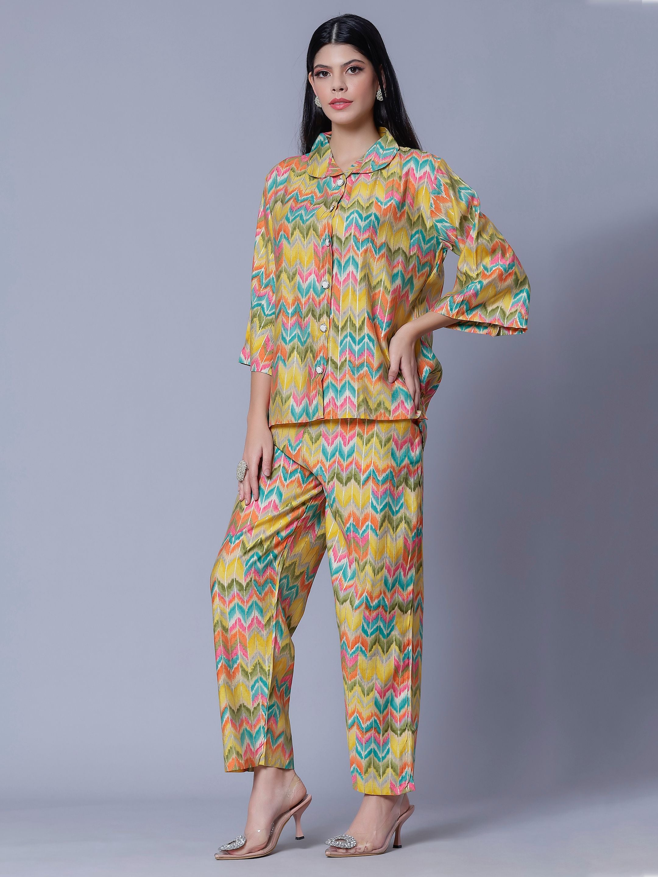 Multicolor Two-Piece Set
