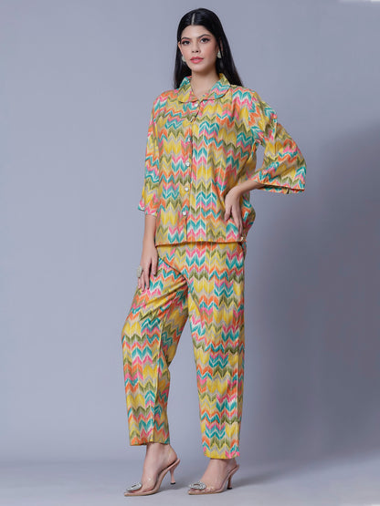 Multicolor Two-Piece Set