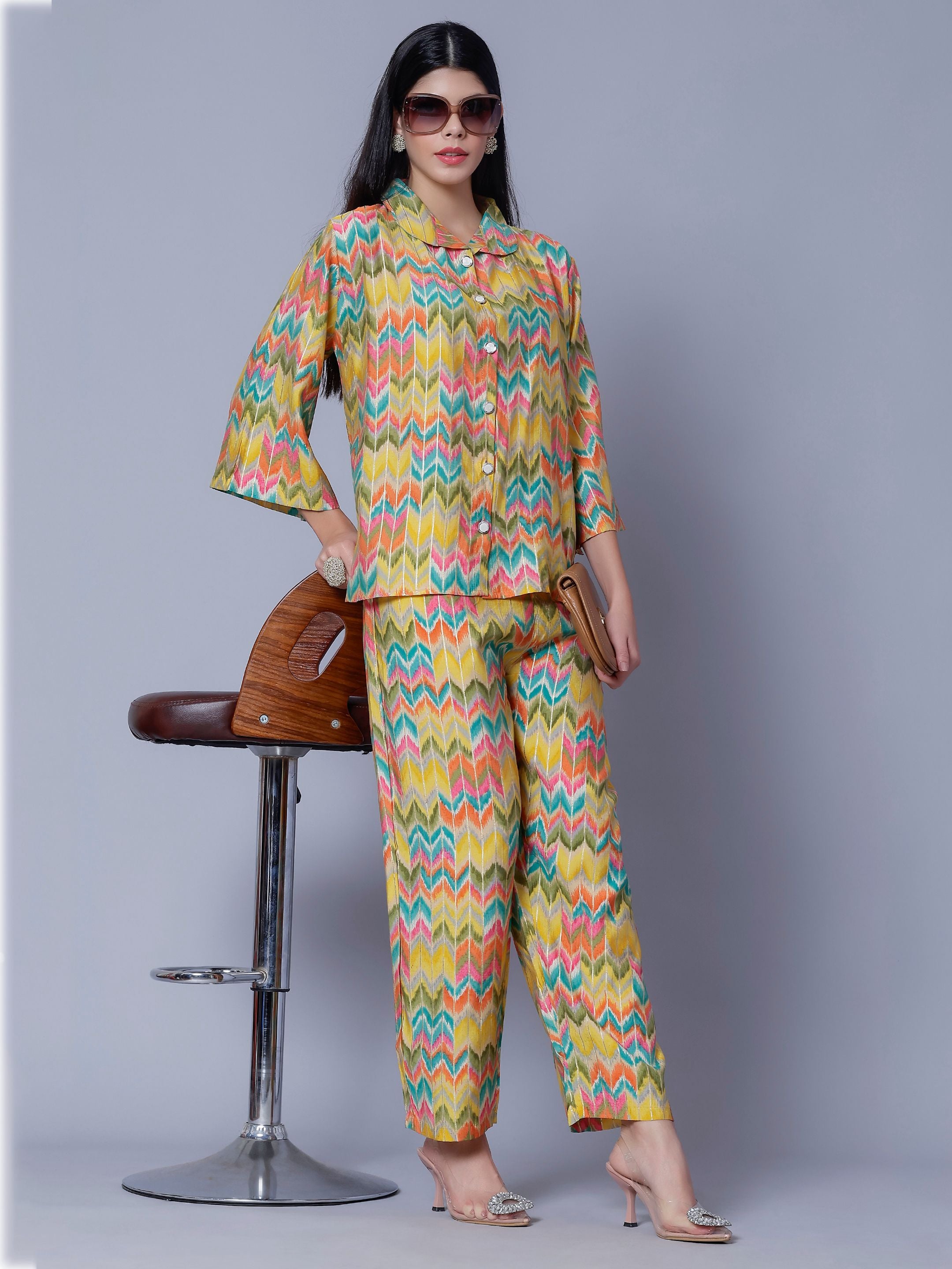 Multicolor Two-Piece Set