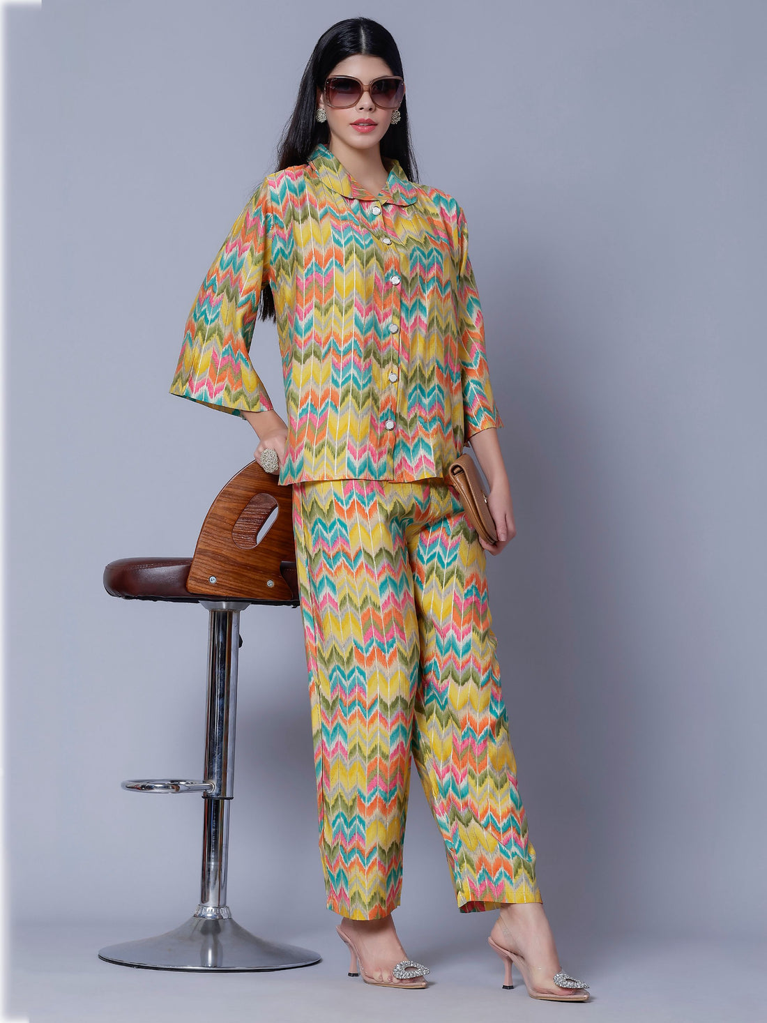 Multicolor Two-Piece Set