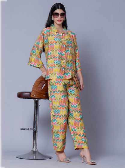 Multicolor Two-Piece Set