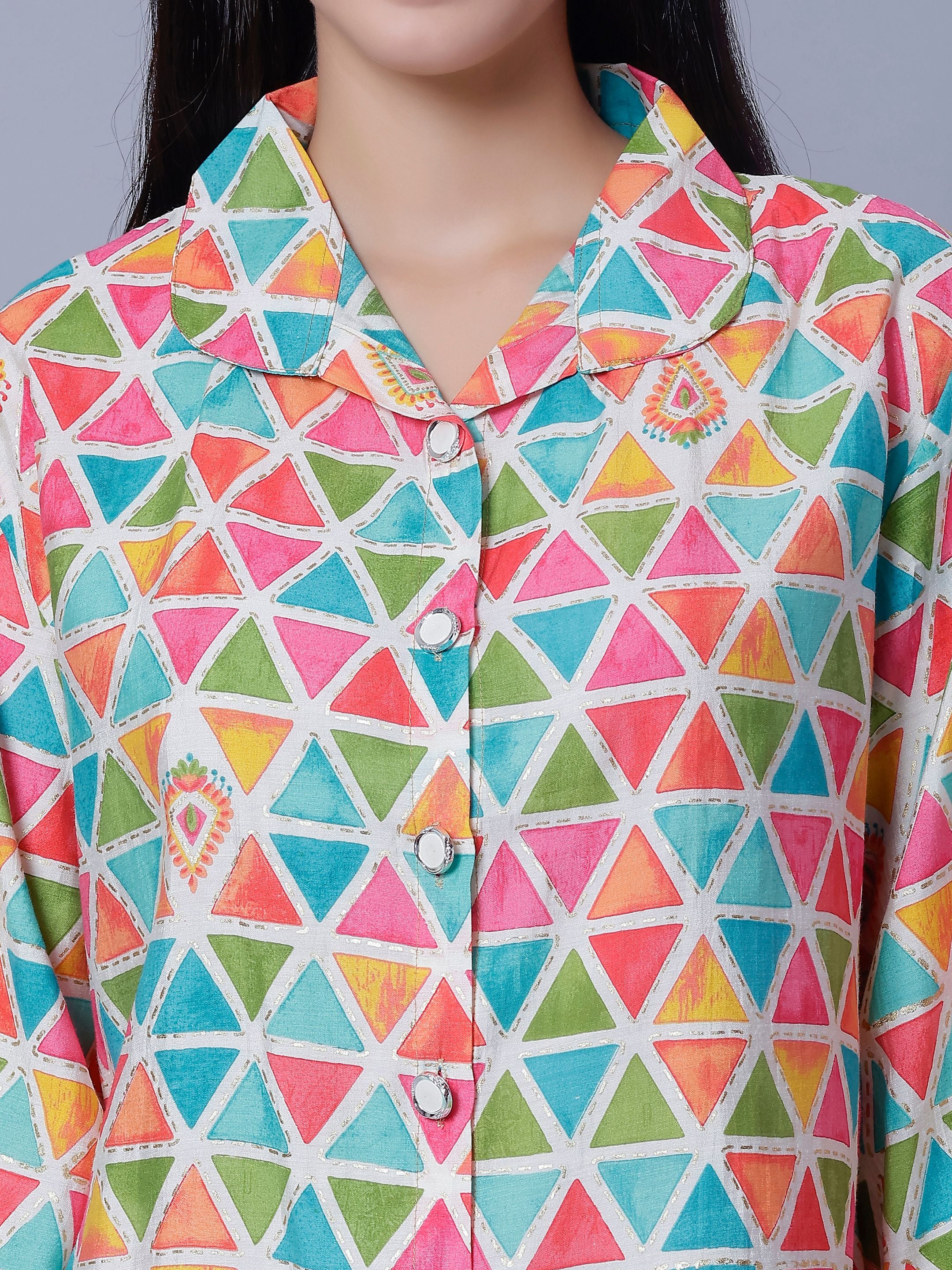 Multicolor Two-Piece Set