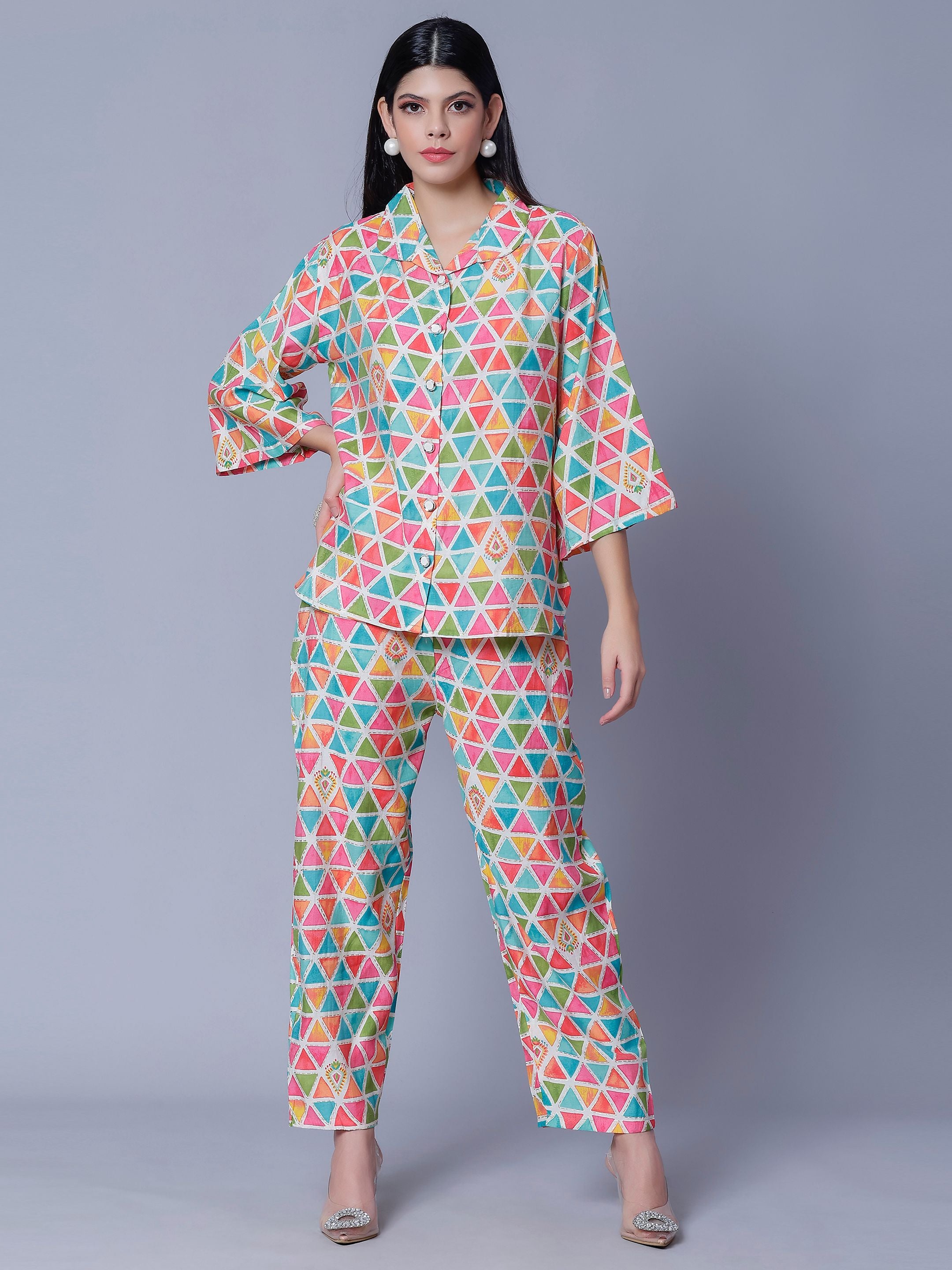 Multicolor Two-Piece Set