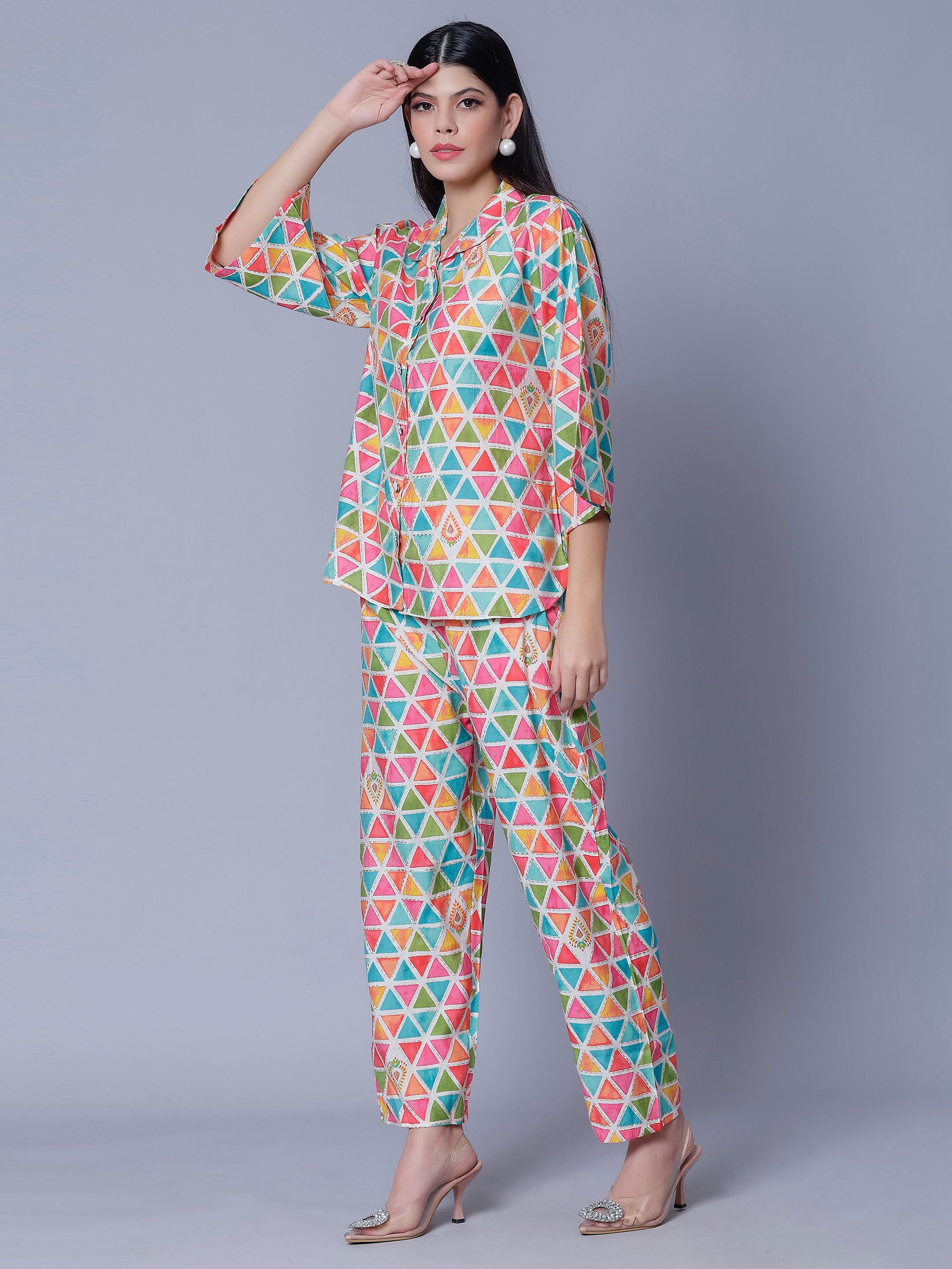 Multicolor Two-Piece Set