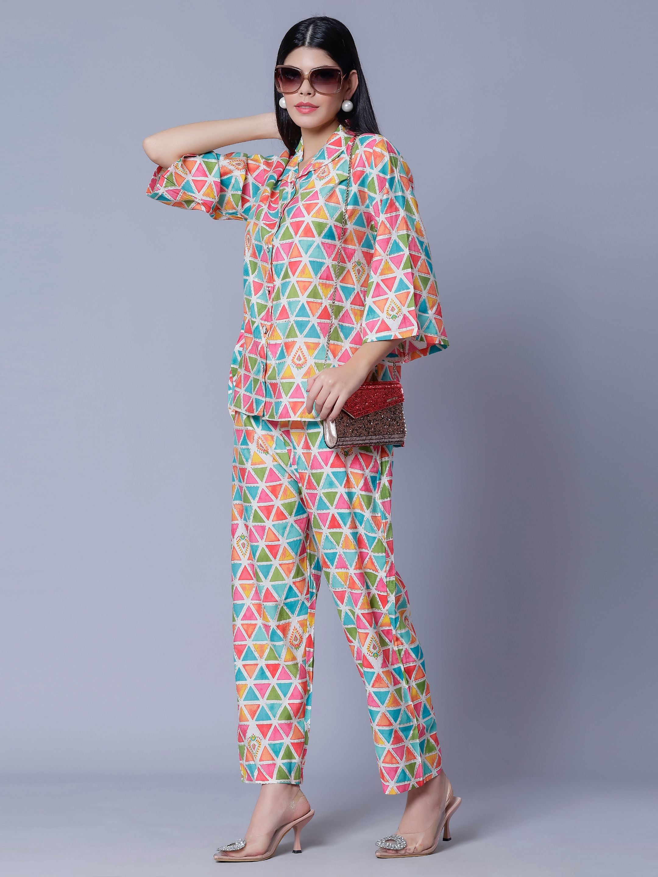 Multicolor Two-Piece Set