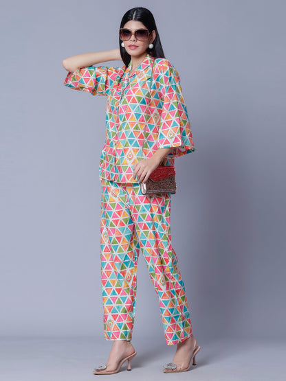 Multicolor Two-Piece Set