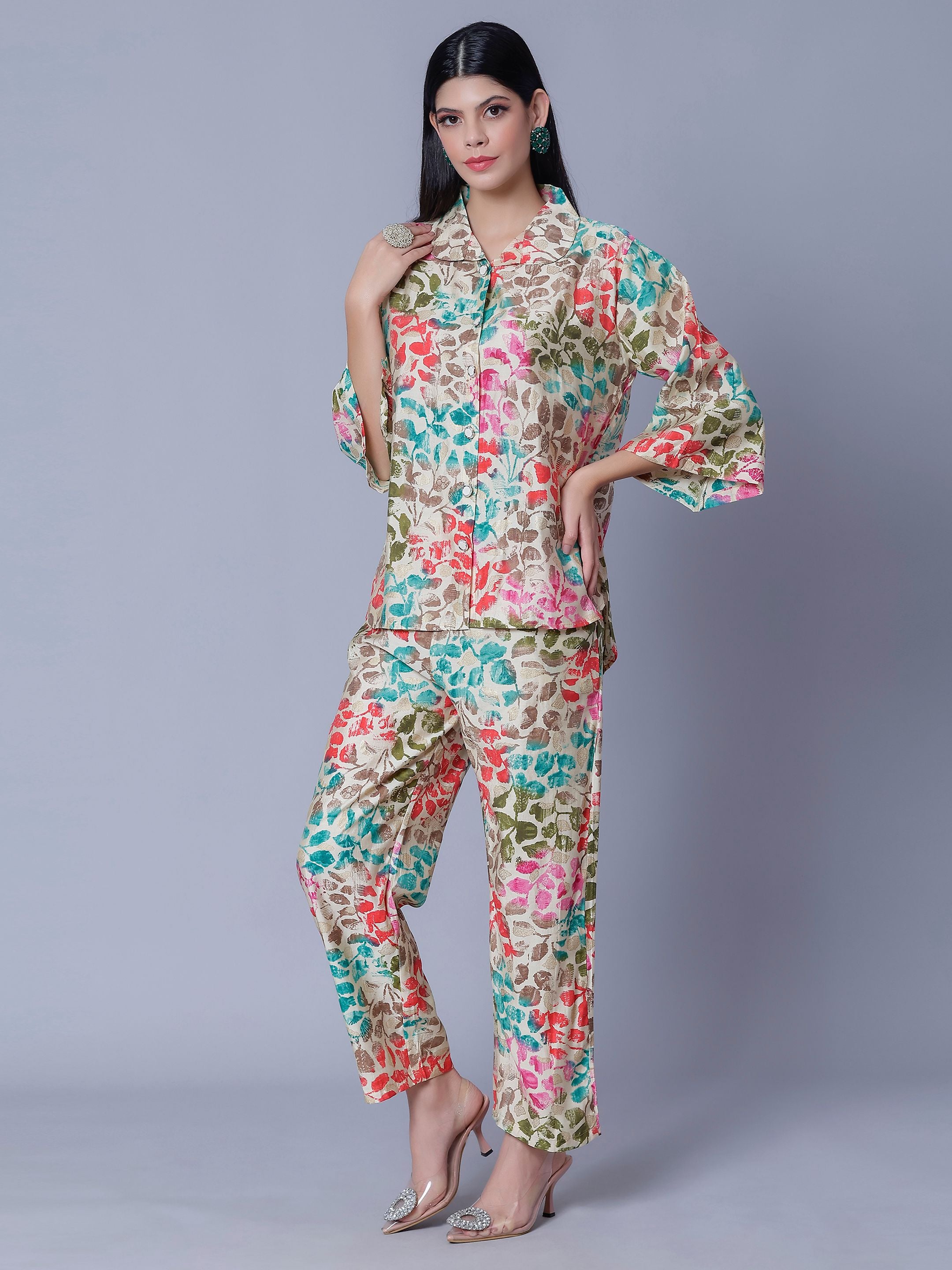 Multicolor Two-Piece Set