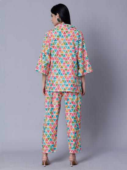 Multicolor Two-Piece Set