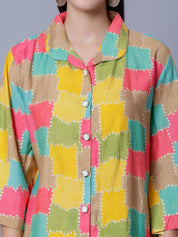 Multicolor Two-Piece Set