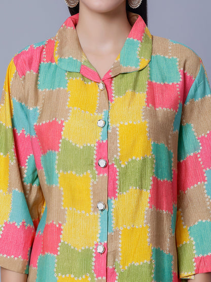 Multicolor Two-Piece Set