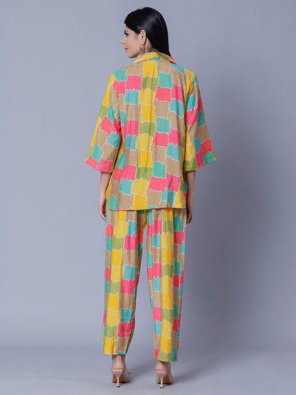 Multicolor Two-Piece Set