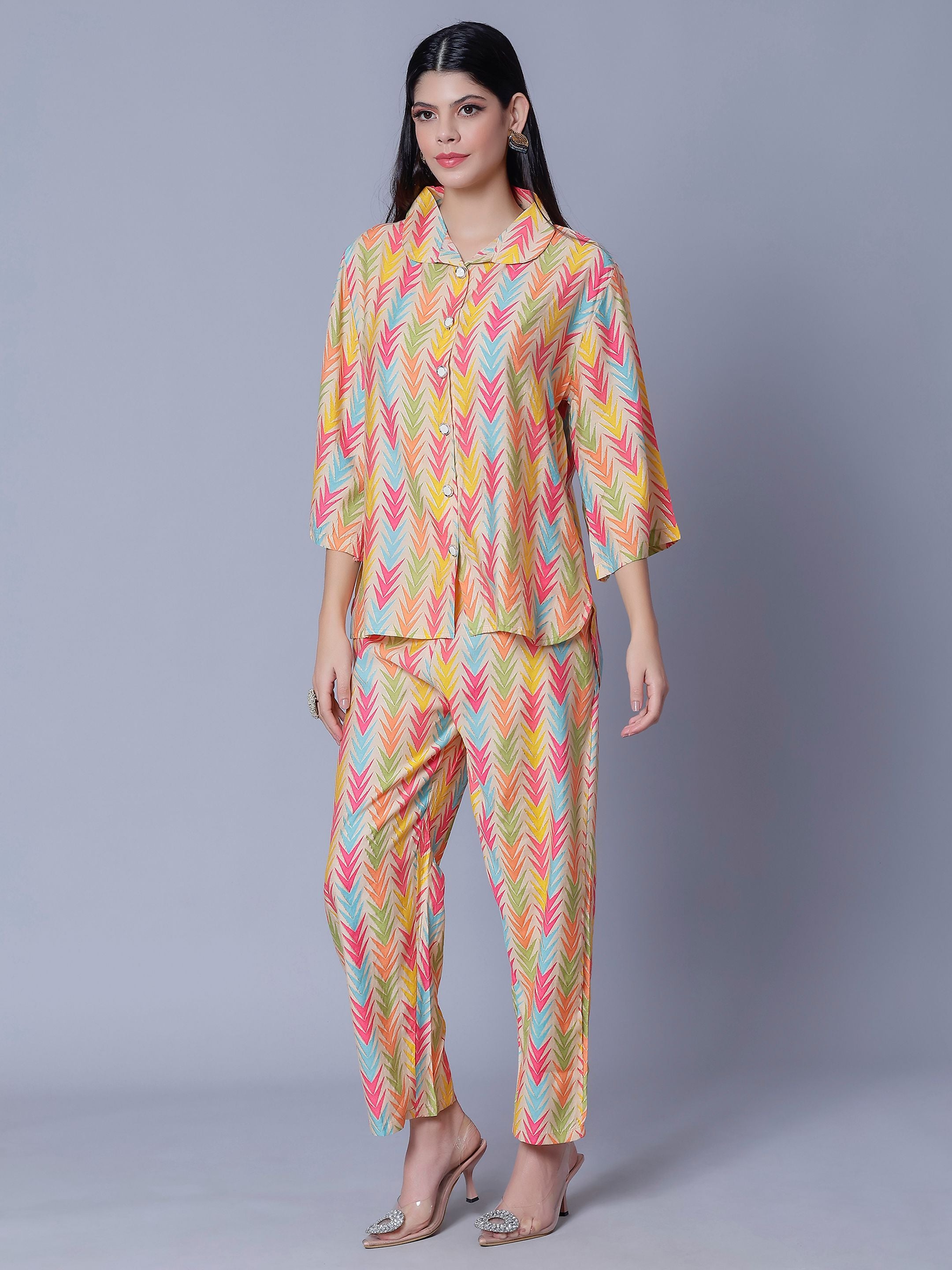 Multicolor Two-Piece Set