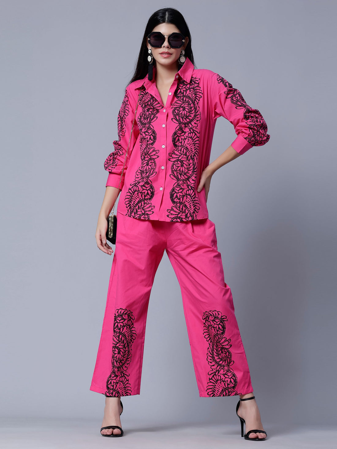 Elegant Printed Two-Piece Set