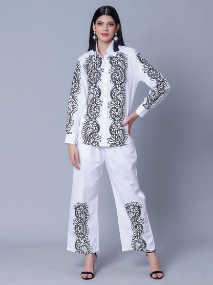 Elegant Printed Two-Piece Set