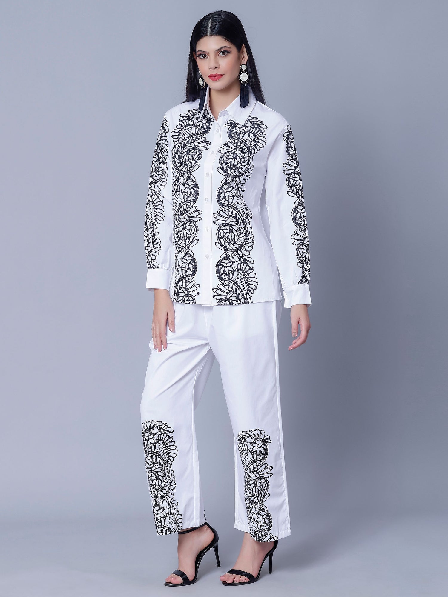 Elegant Printed Two-Piece Set