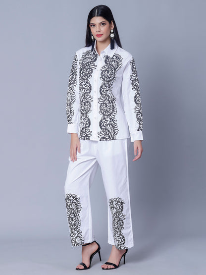 Elegant Printed Two-Piece Set