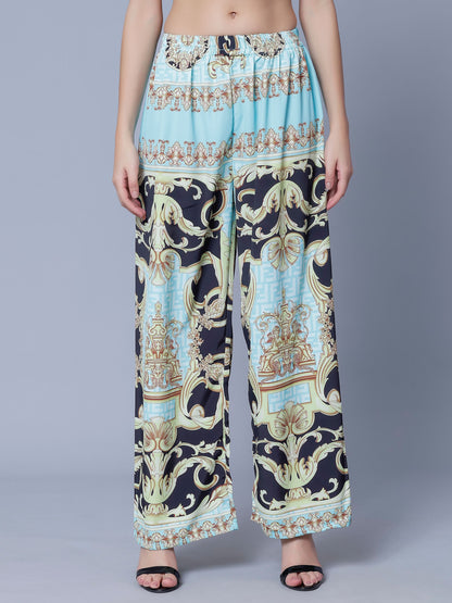 Vintage Printed Two-Piece Set