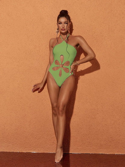 Cut Out Halter Monokini