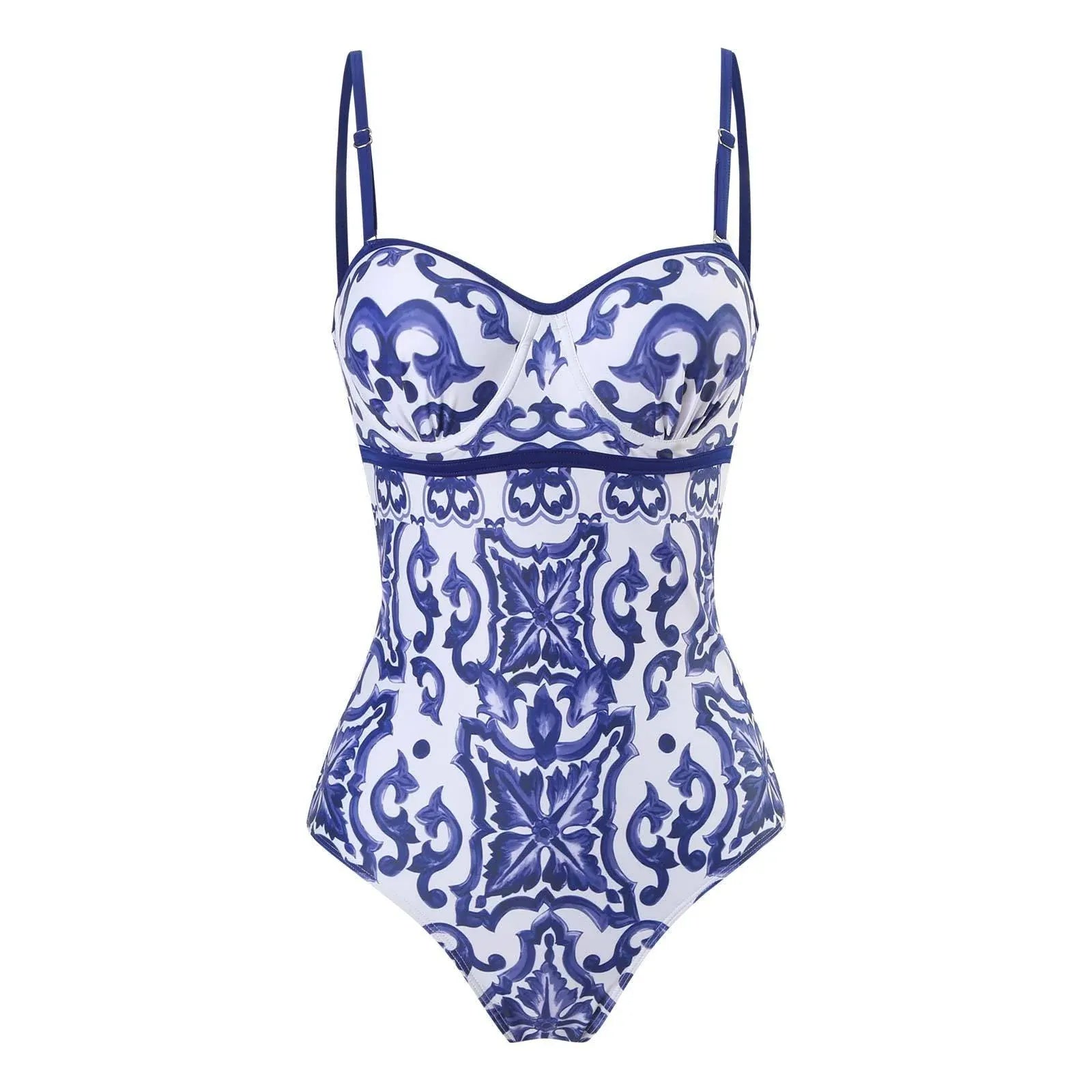 Printed Monokini With Sarong