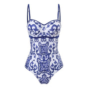 Printed Monokini With Sarong