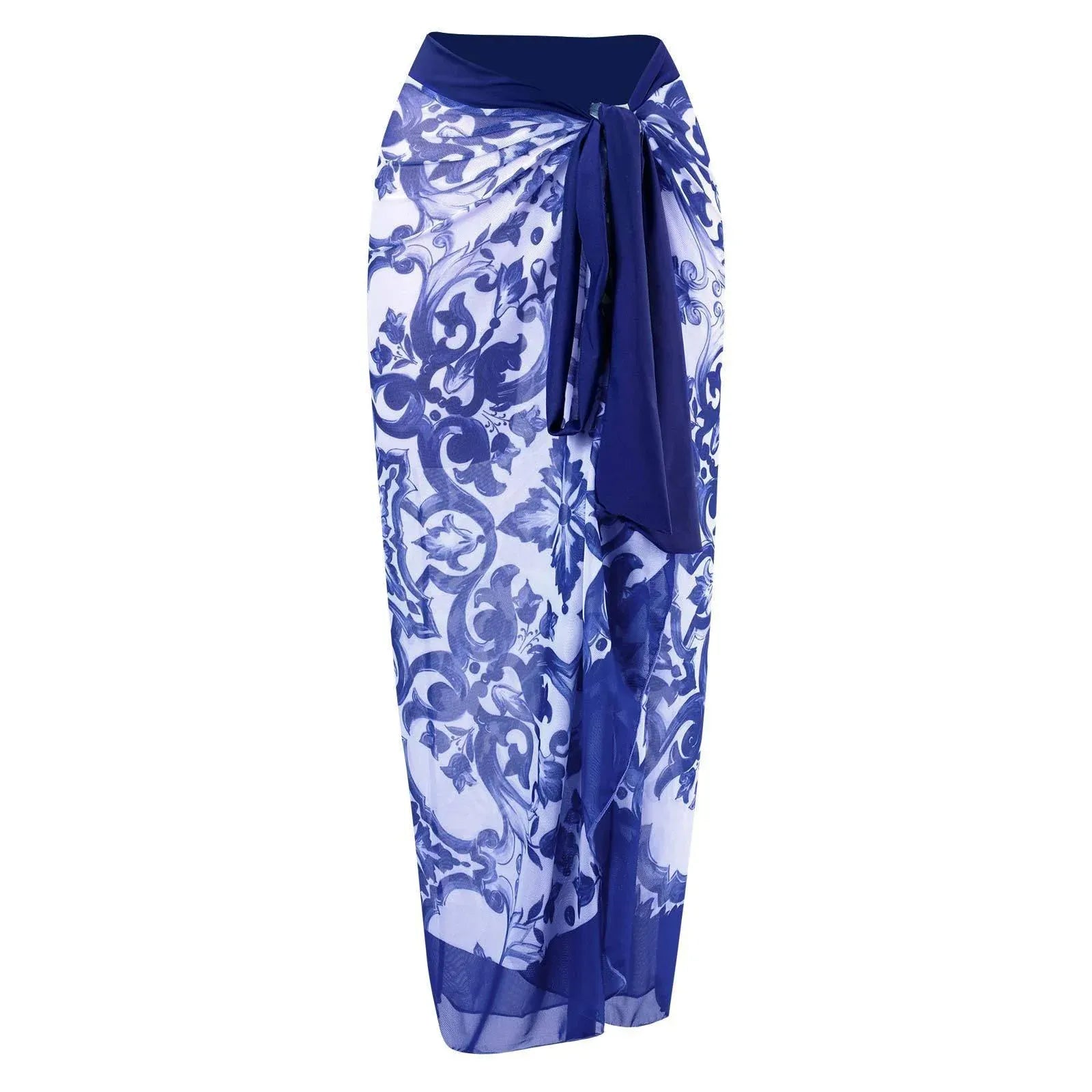 Printed Monokini With Sarong