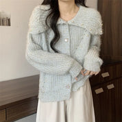 Pearl Accent Button-Up Cardigan