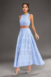 Cut-Work Two-Piece Set