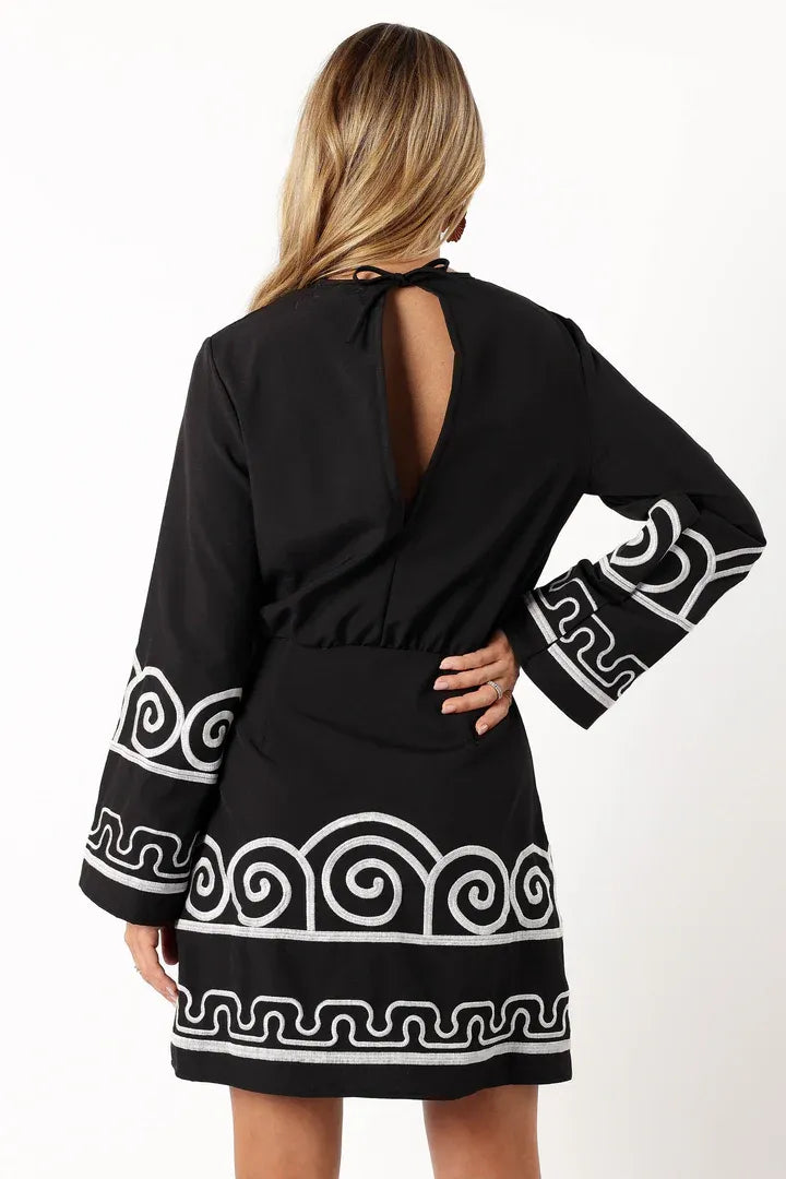 Embroidered Short Dress