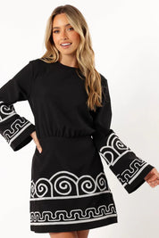 Embroidered Short Dress