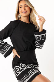 Embroidered Short Dress