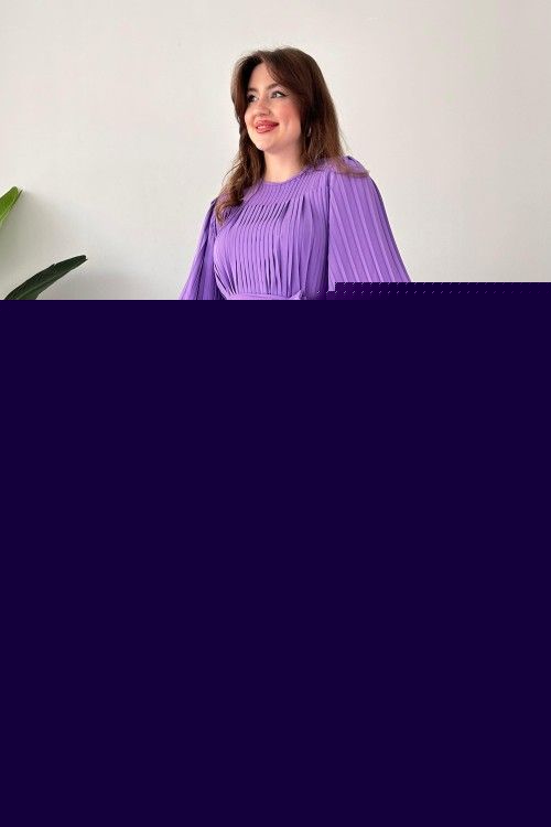 Fan Pleated Two-Piece Set