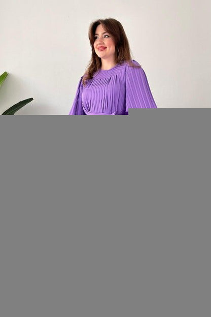 Fan Pleated Two-Piece Set