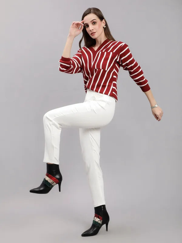 Striped Knitted Pullover