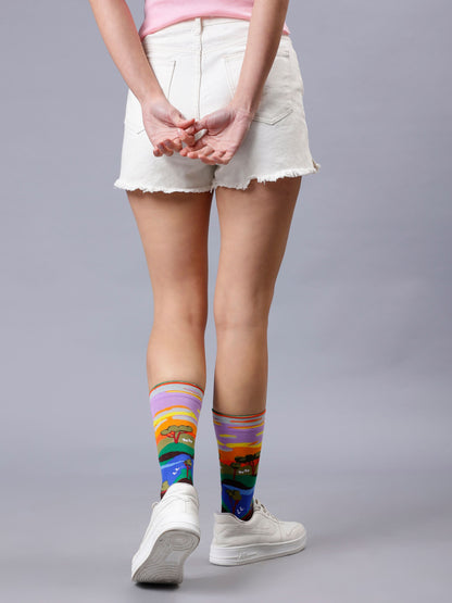 Cotton Printed Socks