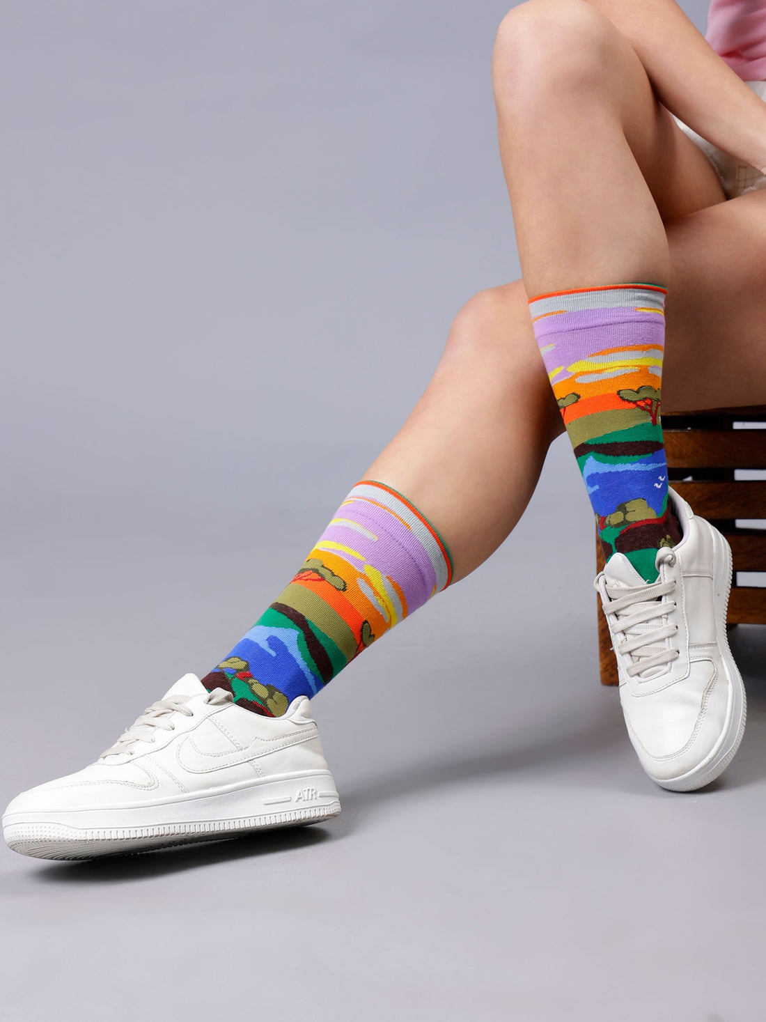 Cotton Printed Socks