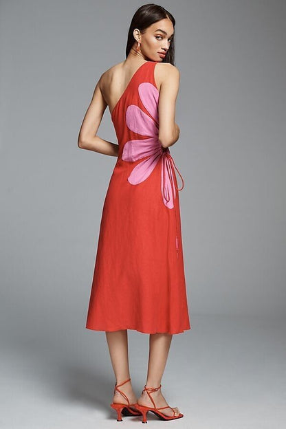 One-Shoulder Cut-Out Dress