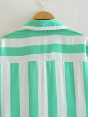 Wide Striped Elegant Shirt