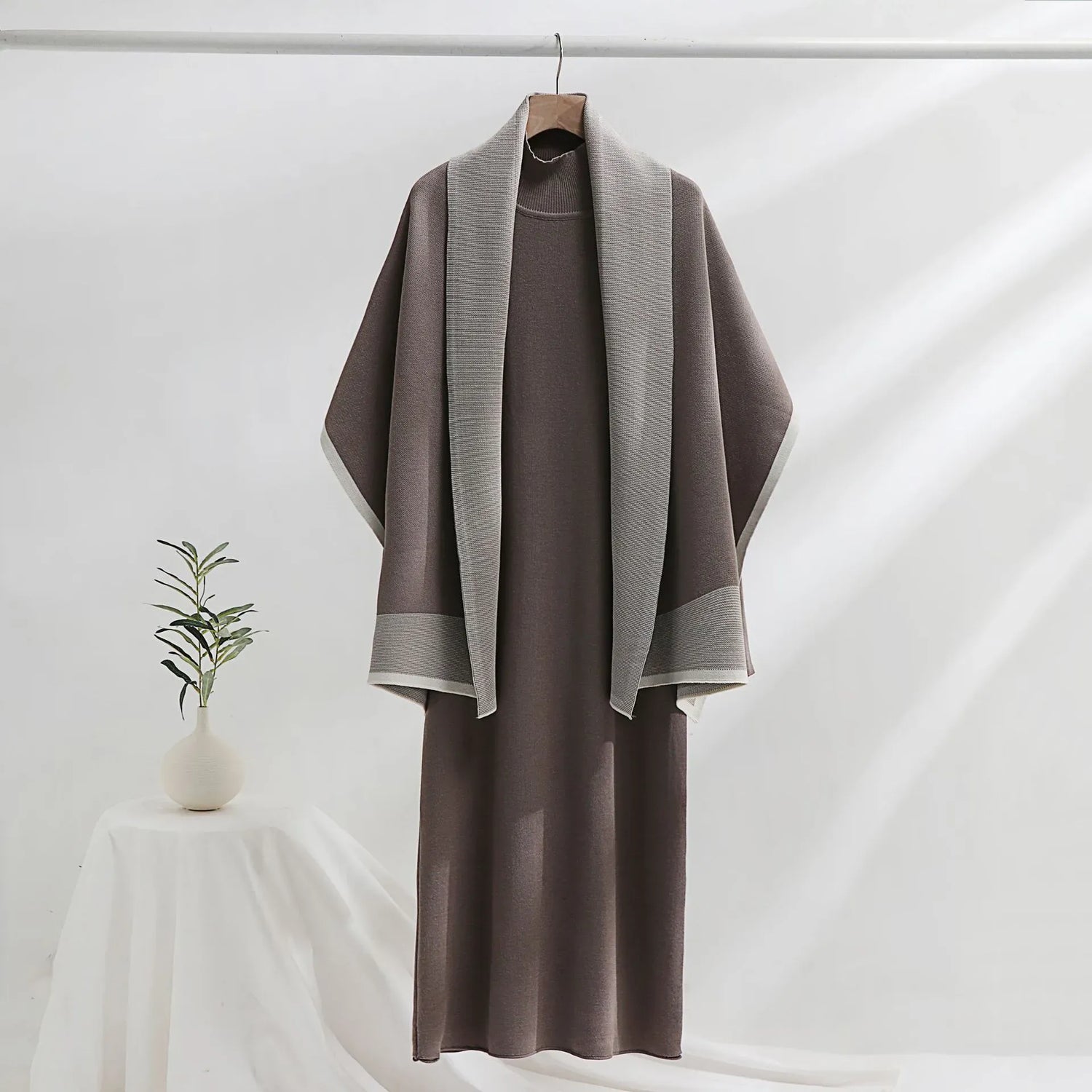 Knitted Winter Two Piece Set