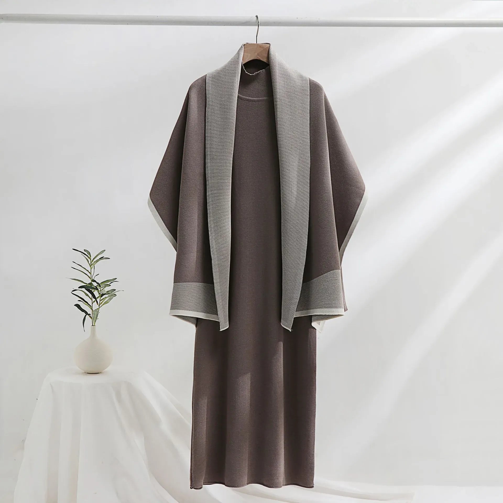 Knitted Winter Two Piece Set
