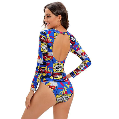 Cartoon Printed Swimsuit