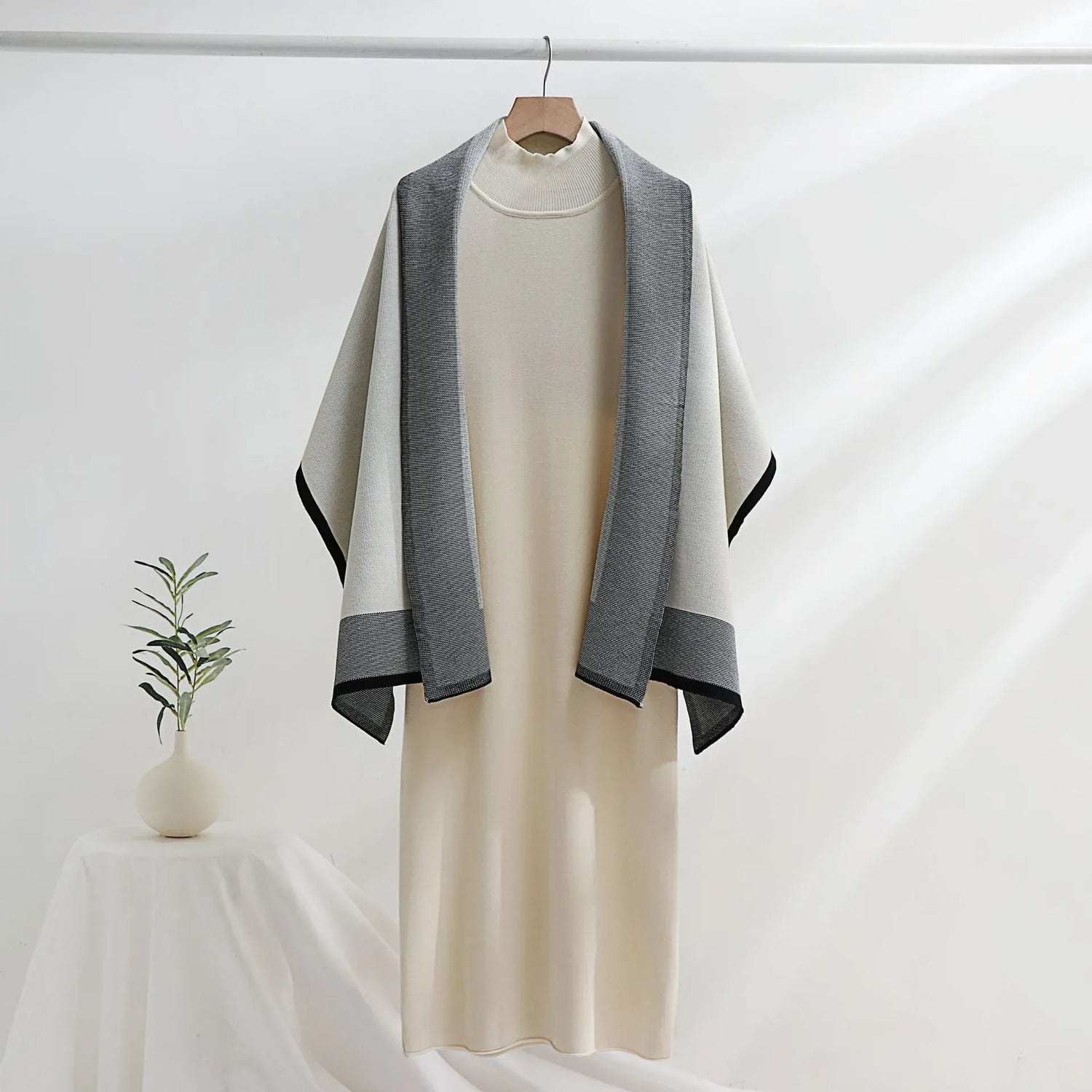 Knitted Winter Two Piece Set
