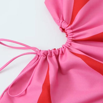 One-Shoulder Cut-Out Dress