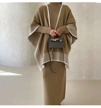 Knitted Winter Two Piece Set