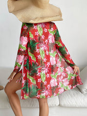 Floral Printed Three Piece Swimwear