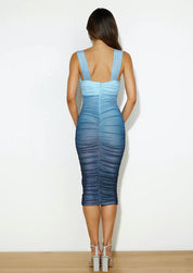 Gradient Mesh Bodycon Dress