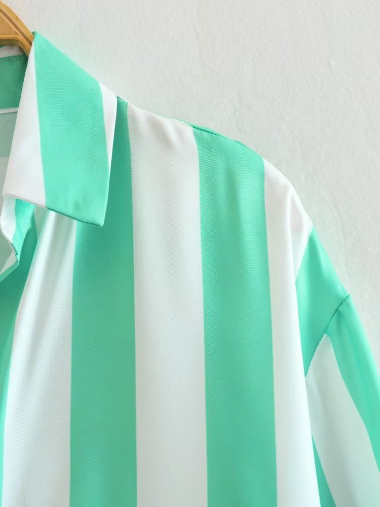Wide Striped Elegant Shirt