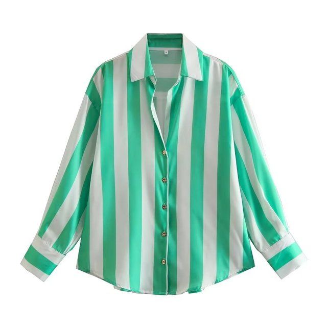 Wide Striped Elegant Shirt